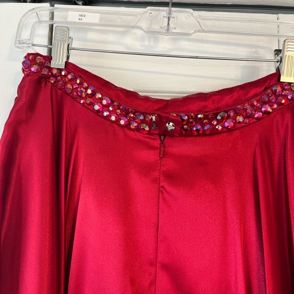 Sherri Hill Two Piece Ruby Prom Dress - Picture 11 of 15